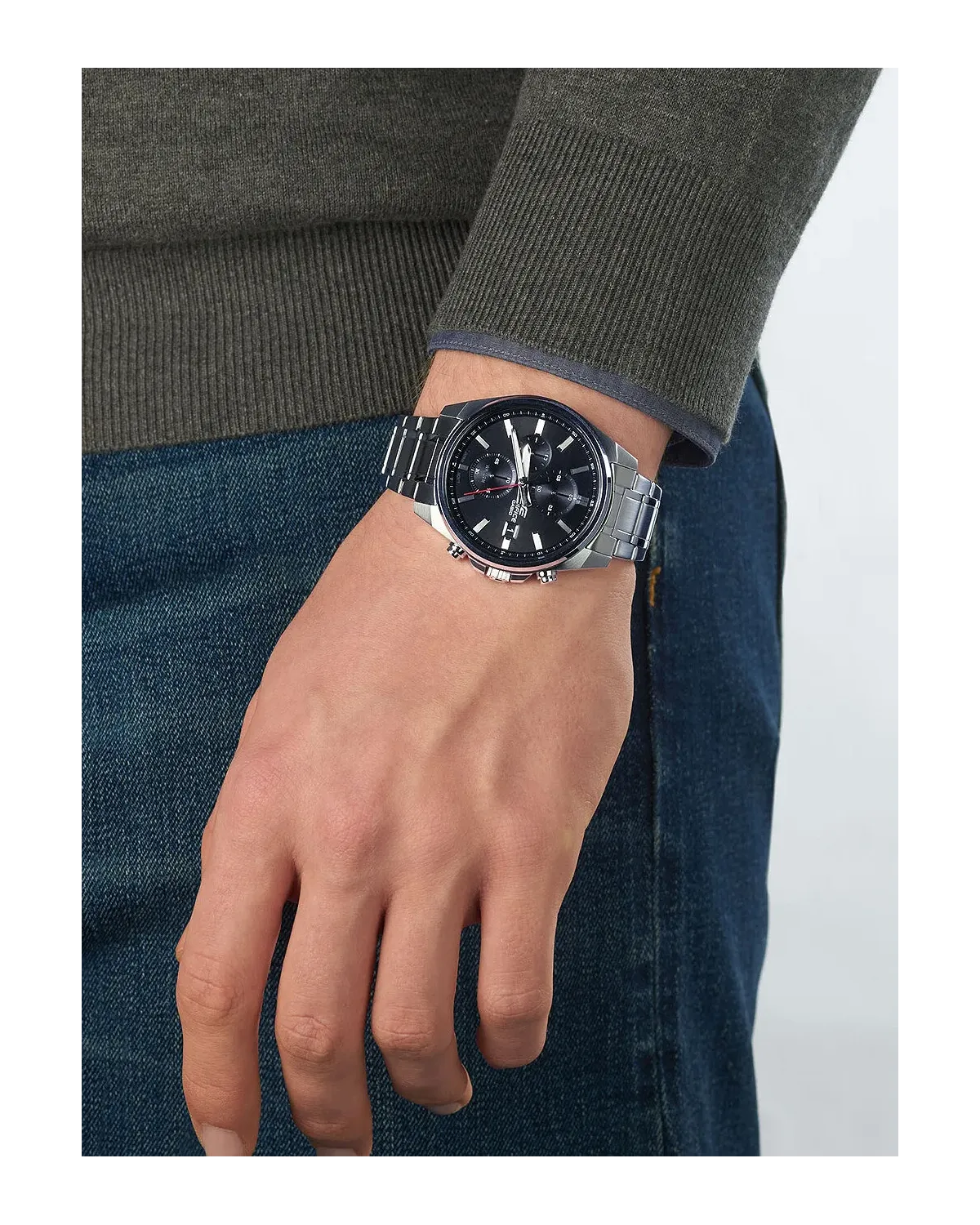 Zegarek Męski Casio Edifice 43mm EFV-610D-1AVUEF + BOX Zegarek Męski Casio Edifice 43mm EFV-610D-1AVUEF + BOX