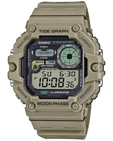 ZEGAREK MĘSKI CASIO Digital Moonphase WS-1700H-5AVDF
