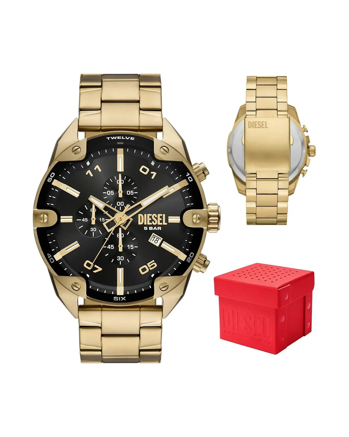 ZEGAREK MĘSKI DIESEL Spiked Chronograph DZ4678 + BOX