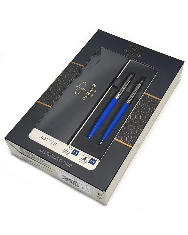 Zestaw upominkowy Pióro+Długopis Jotter niebieski CT (KPLJOTTER6) Zestaw upominkowy Pióro+Długopis Jotter niebieski CT (KPLJOTTER6)