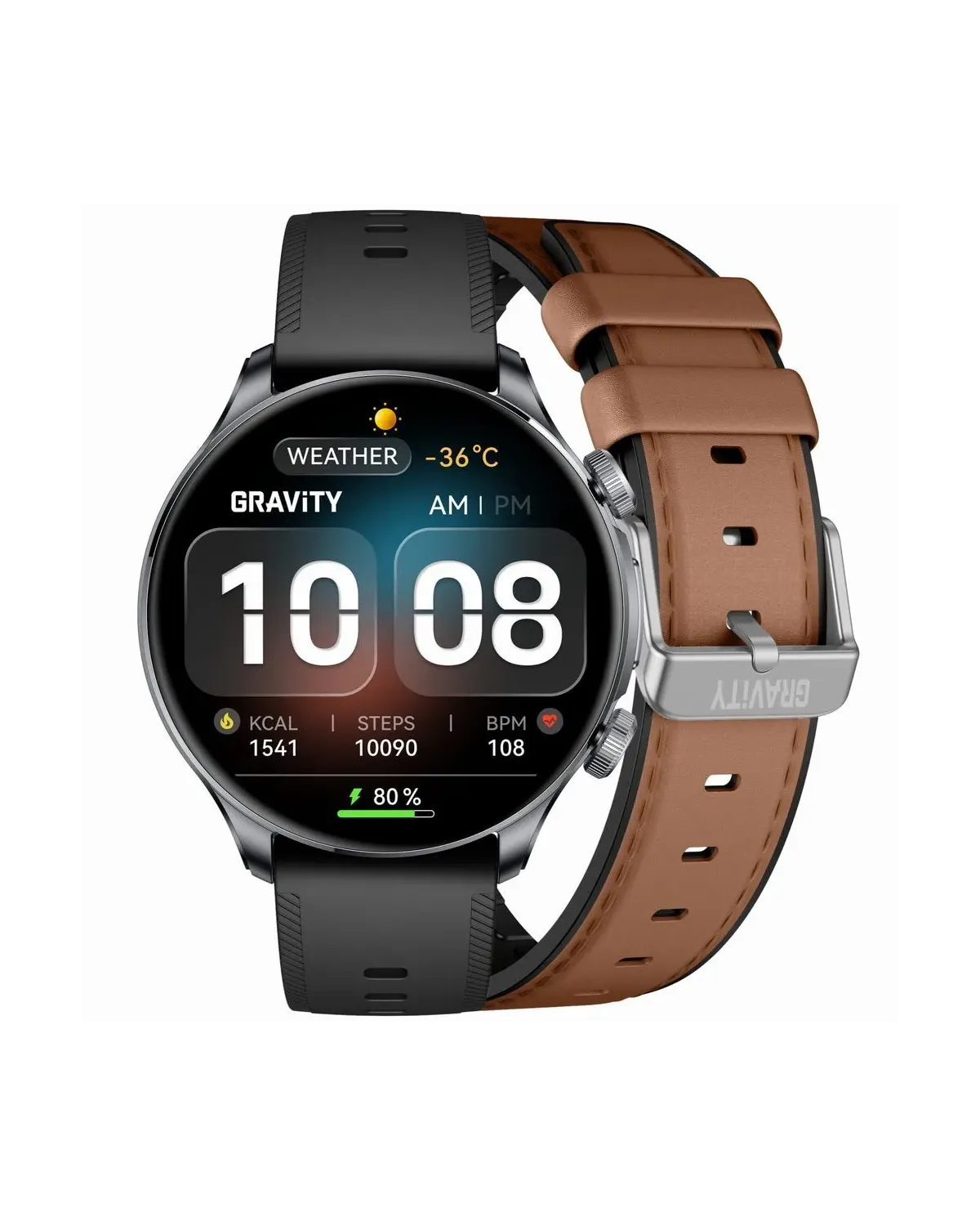 SMARTWATCH MĘSKI GRAVITY GT35-1 - AMOLED, DODATKOWY PASEK (sg049a) SMARTWATCH MĘSKI GRAVITY GT35-1 - AMOLED, DODATKOWY PASEK (sg049a)