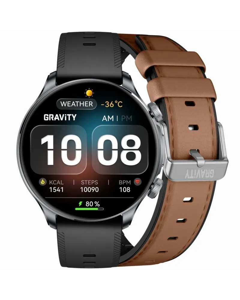 SMARTWATCH MĘSKI GRAVITY GT35-1 - AMOLED, DODATKOWY PASEK (sg049a) SMARTWATCH MĘSKI GRAVITY GT35-1 - AMOLED, DODATKOWY PASEK (sg049a)
