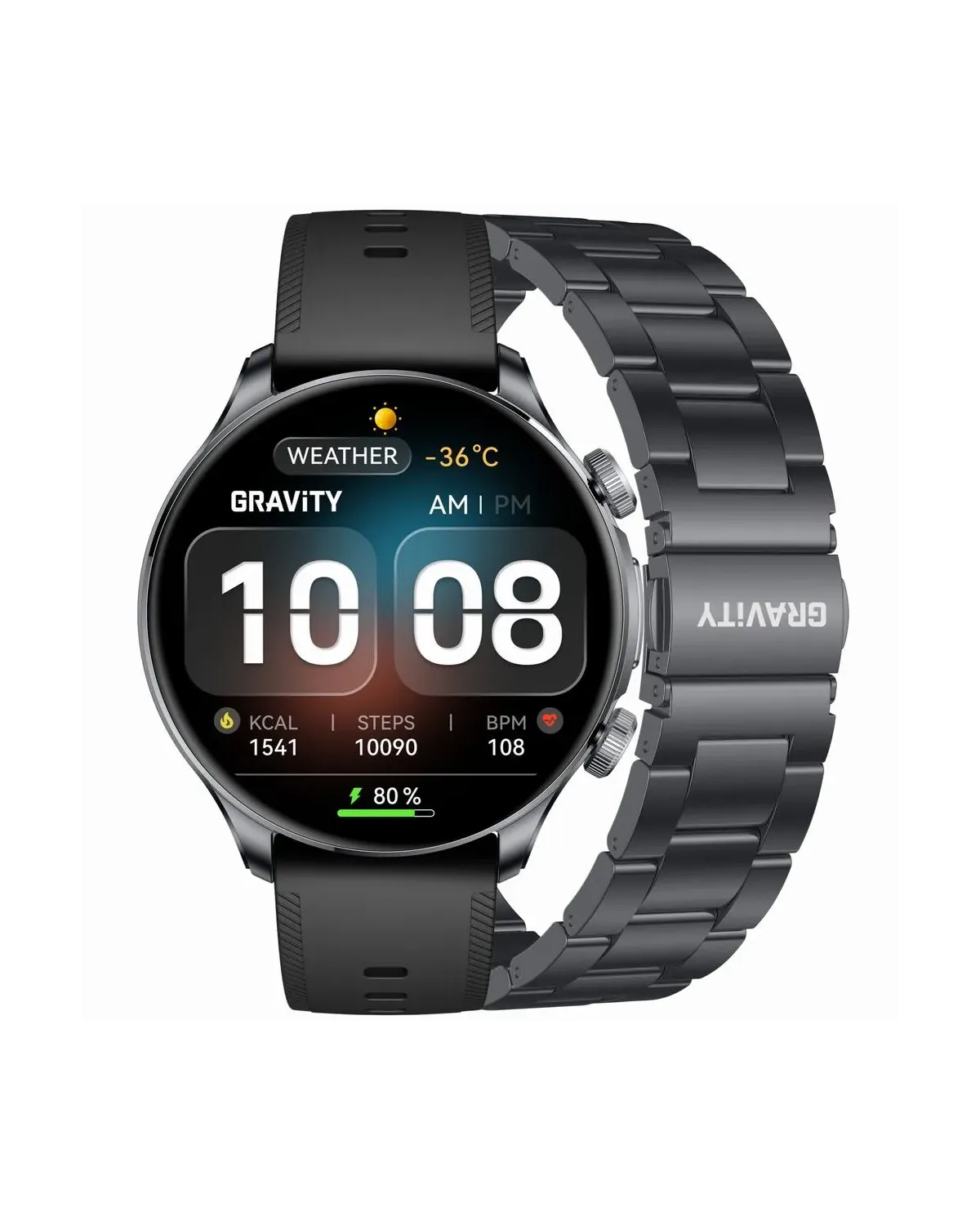 SMARTWATCH MĘSKI GRAVITY GT35-2- AMOLED, DODATKOWY PASEK (sg049b) SMARTWATCH MĘSKI GRAVITY GT35-2- AMOLED, DODATKOWY PASEK (sg049b)