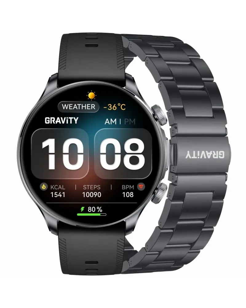 SMARTWATCH MĘSKI GRAVITY GT35-2- AMOLED, DODATKOWY PASEK (sg049b) SMARTWATCH MĘSKI GRAVITY GT35-2- AMOLED, DODATKOWY PASEK (sg049b)