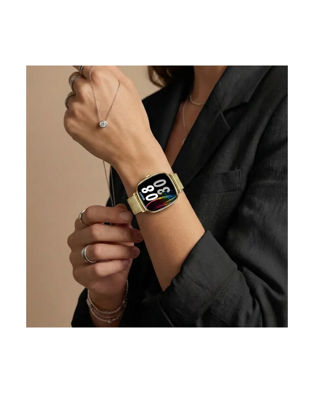 SMARTWATCH DAMSKI GRAVITY GT32-1 - ROZMOWY BLUETOOTH, DODATKOWY PASEK (sg047a)