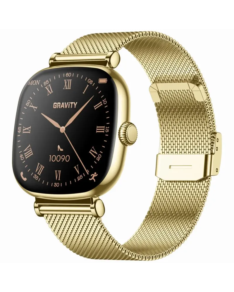 SMARTWATCH DAMSKI GRAVITY GT32-2 - ROZMOWY BLUETOOTH, DODATKOWY PASEK (sg047b)