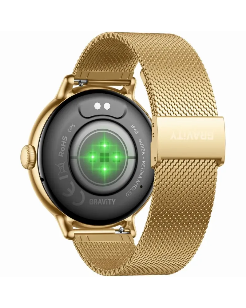 SMARTWATCH DAMSKI GRAVITY GT33-2 - AMOLED, DODATKOWY PASEK (sg048b)
