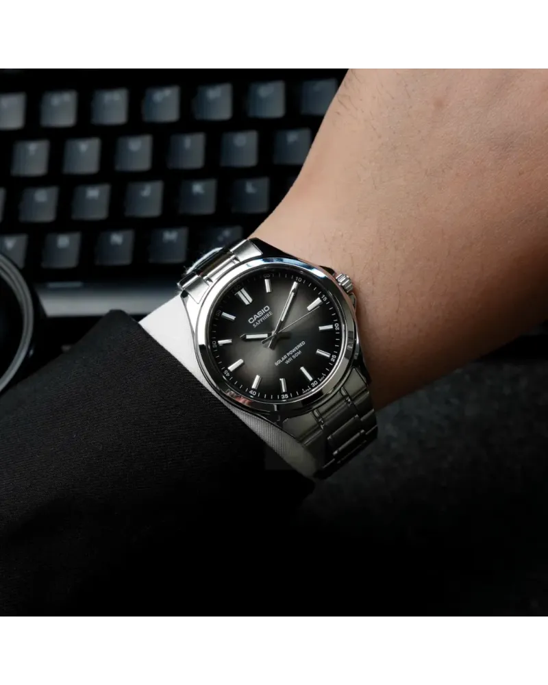 ZEGAREK MĘSKI CASIO MTS-RS100D-1A SZAFIR SOLAR + BOX