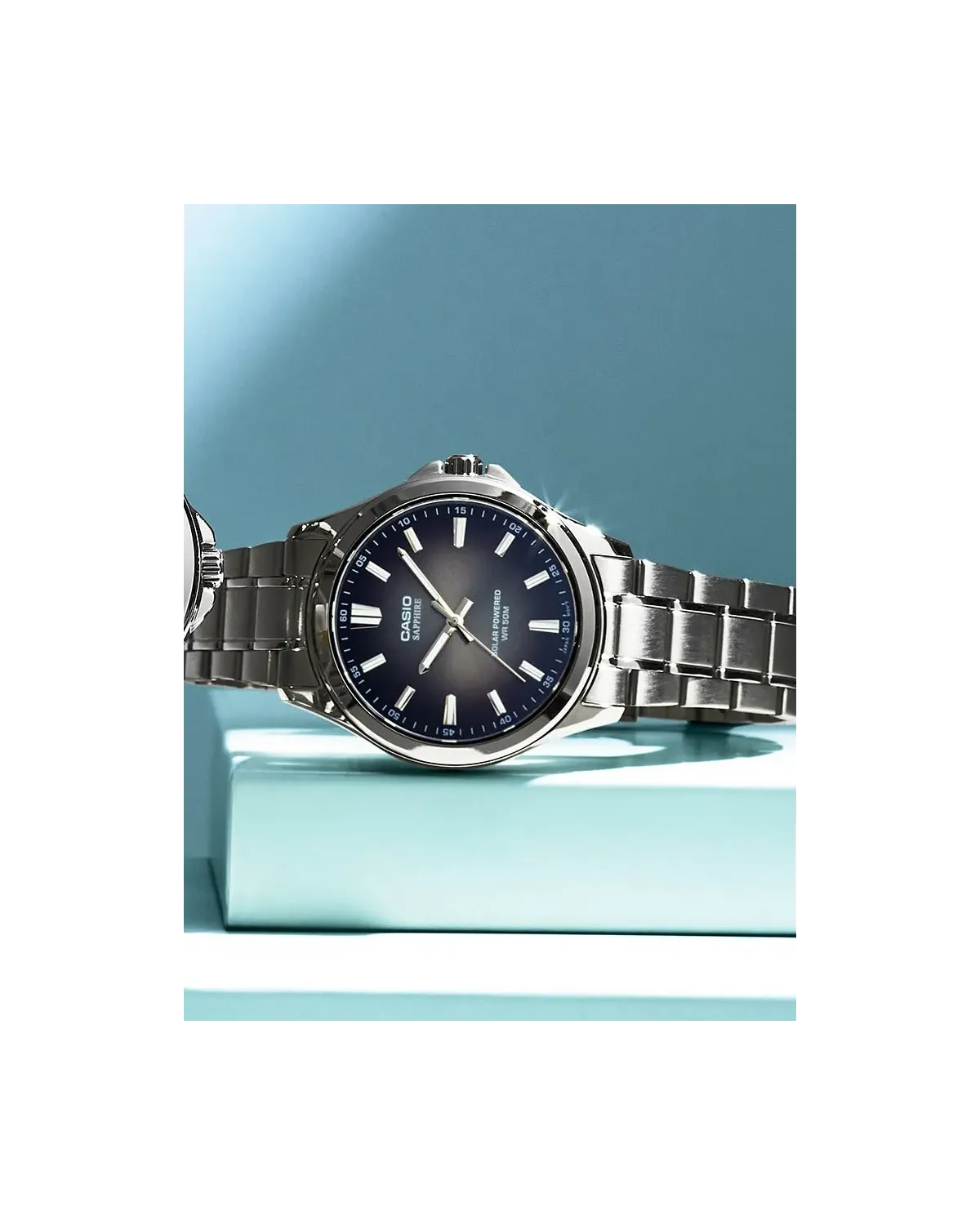 ZEGAREK MĘSKI CASIO MTS-RS100D-1A SZAFIR SOLAR + BOX