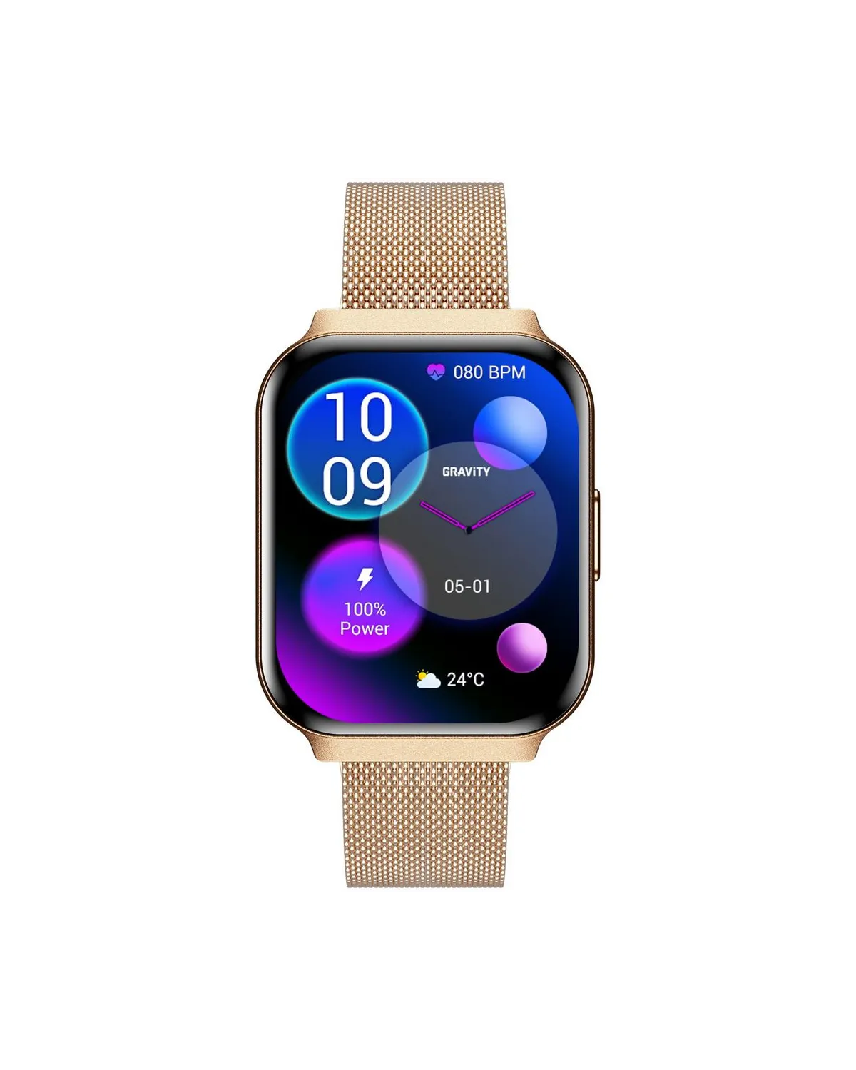 SMARTWATCH DAMSKI GRAVITY GT44-2 - DODATKOWY PASEK (sg051a)