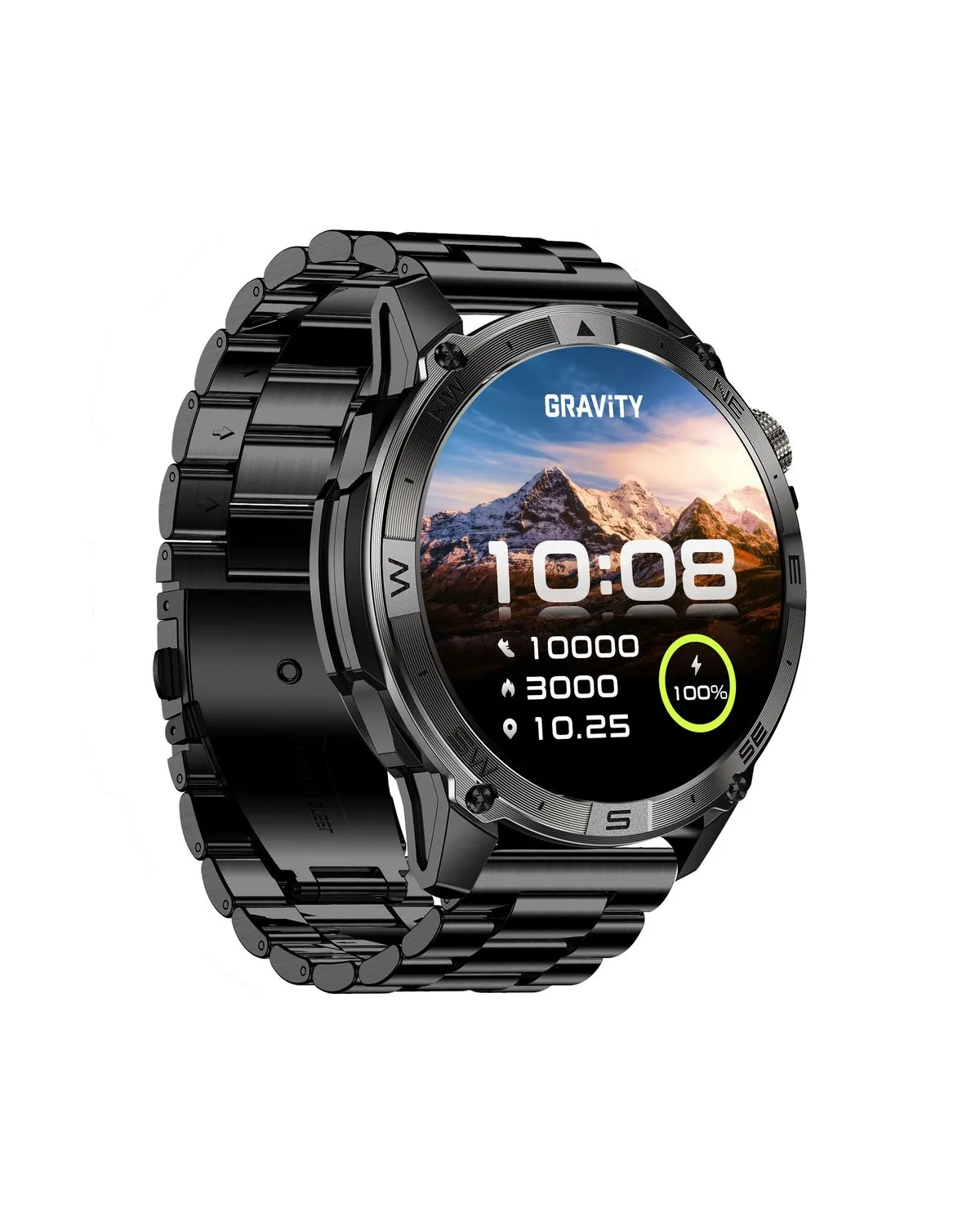 SMARTWATCH MĘSKI GRAVITY GT46-4 - AMOLED, DODATKOWA BRANSOLETA (sg055d)