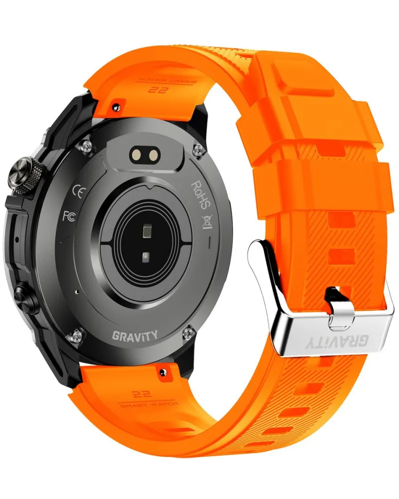 SMARTWATCH MĘSKI GRAVITY GT46-4 - AMOLED, DODATKOWA BRANSOLETA (sg055d)
