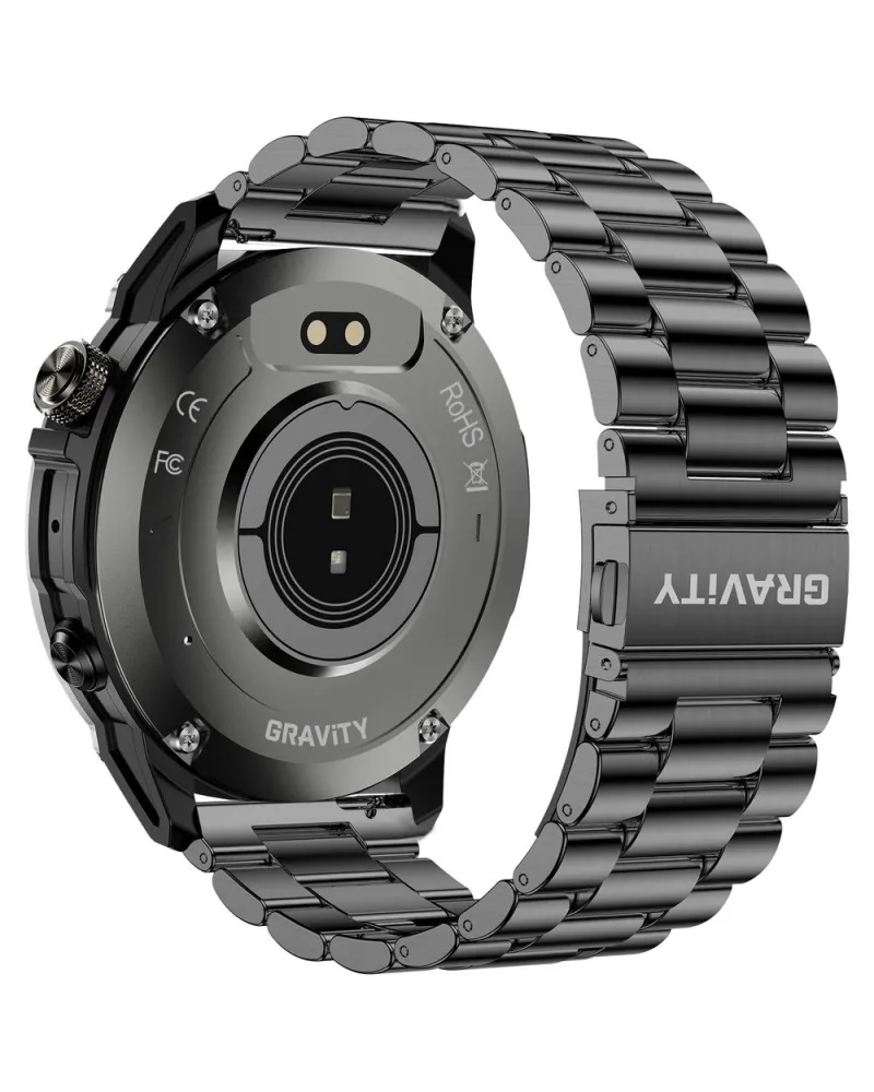 SMARTWATCH MĘSKI GRAVITY GT46-4 - AMOLED, DODATKOWA BRANSOLETA (sg055d)