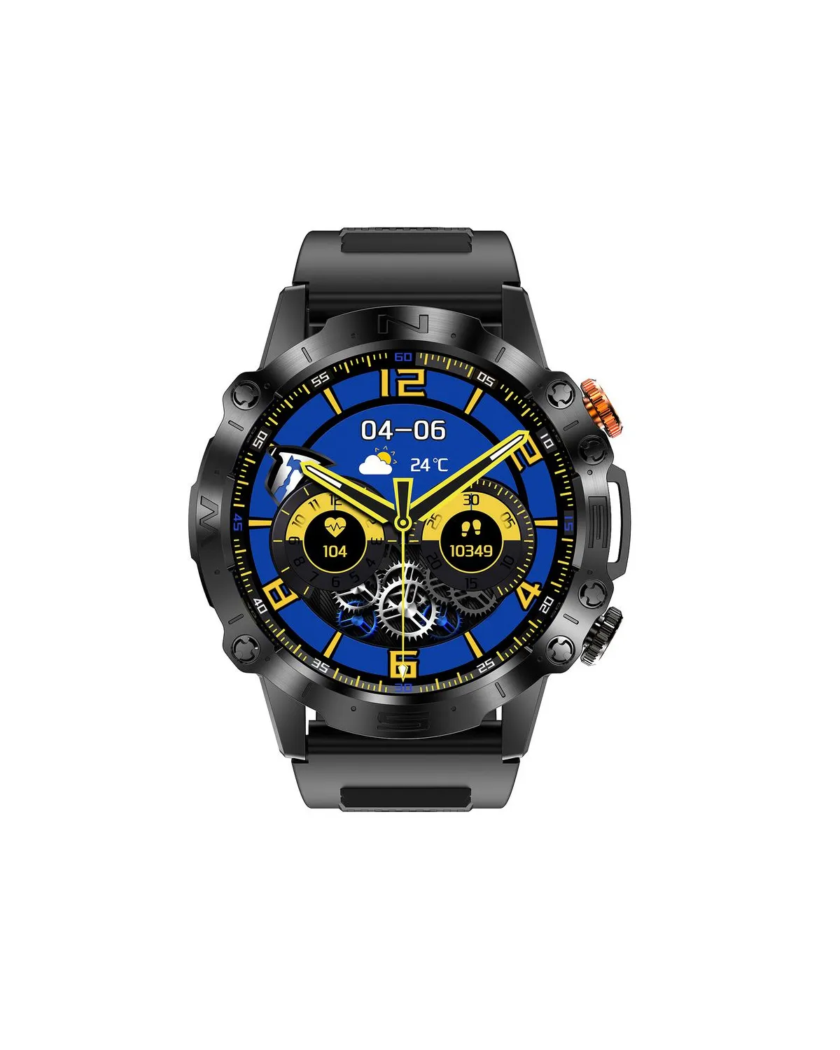 SMARTWATCH MĘSKI GRAVITY GT20-7 - AMOLED, DODATKOWY PASEK (sg024g)