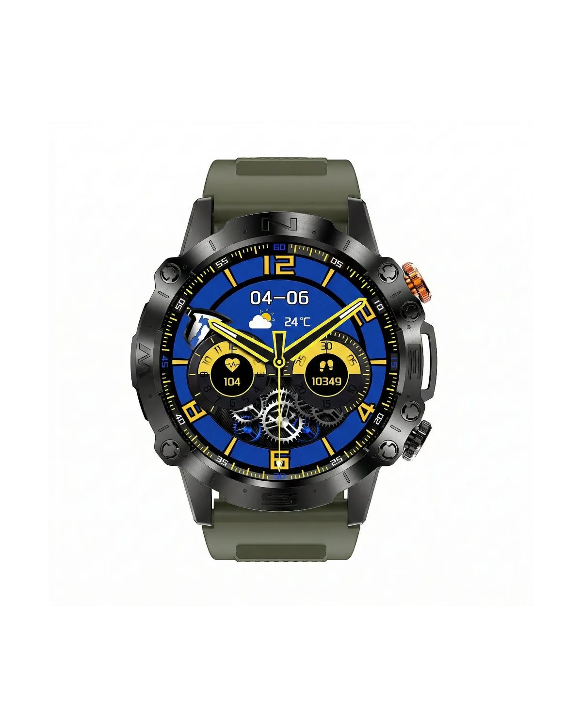 SMARTWATCH MĘSKI GRAVITY GT20-7 - AMOLED, DODATKOWY PASEK (sg024g)