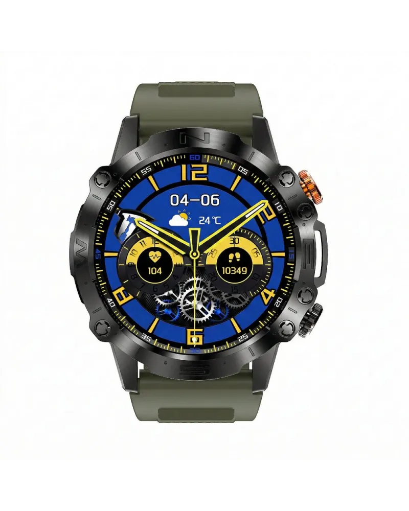 SMARTWATCH MĘSKI GRAVITY GT20-7 - AMOLED, DODATKOWY PASEK (sg024g)