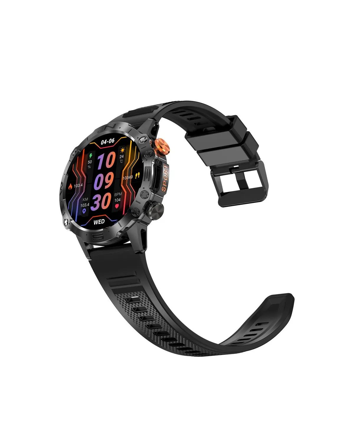 SMARTWATCH MĘSKI GRAVITY GT20-7 - AMOLED, DODATKOWY PASEK (sg024g)