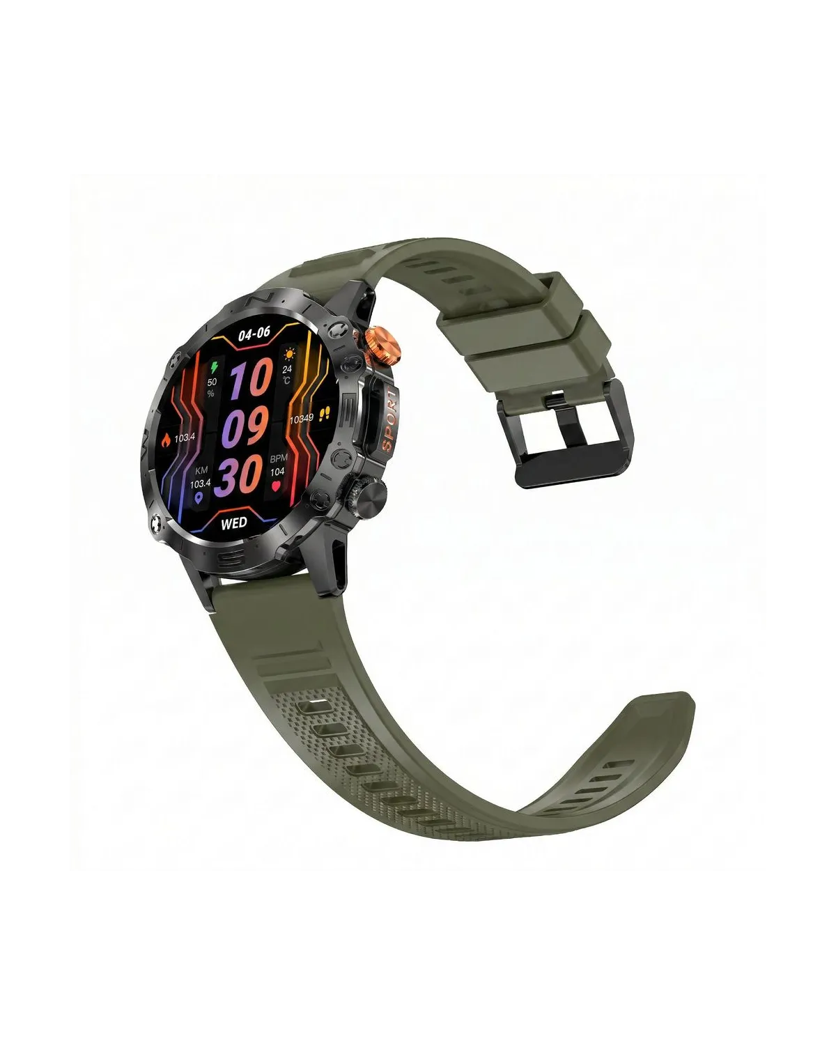 SMARTWATCH MĘSKI GRAVITY GT20-7 - AMOLED, DODATKOWY PASEK (sg024g)
