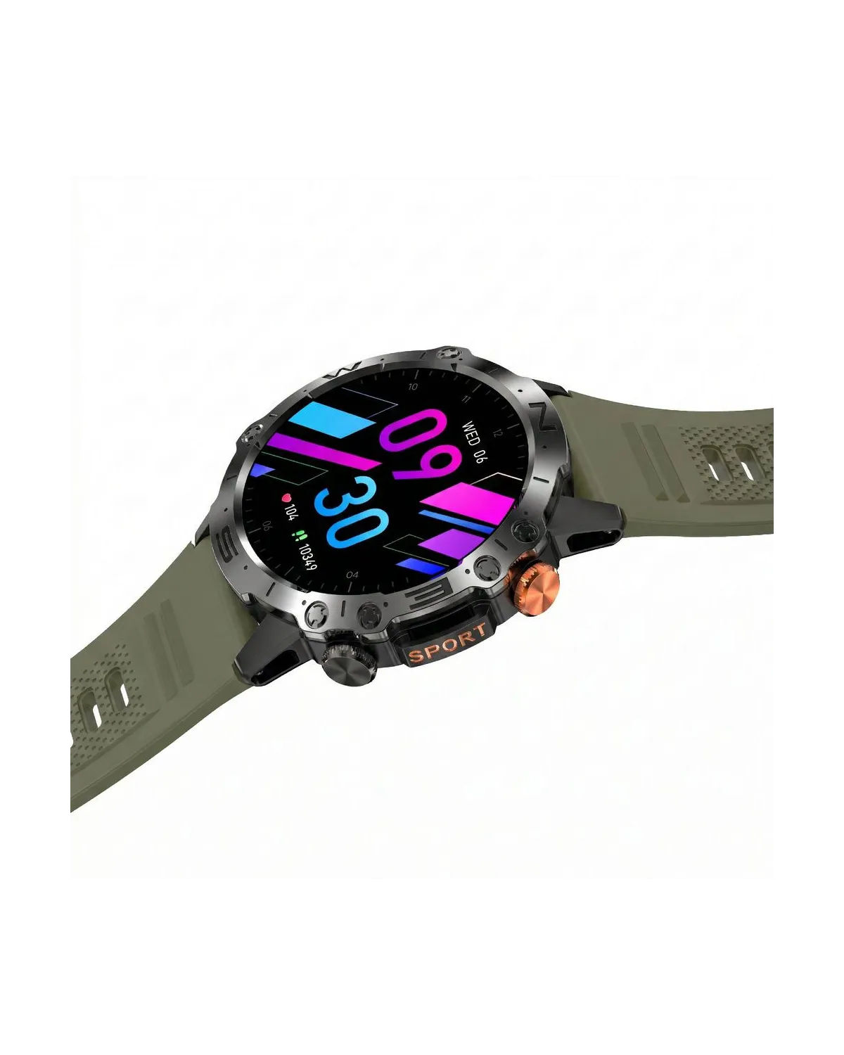 SMARTWATCH MĘSKI GRAVITY GT20-7 - AMOLED, DODATKOWY PASEK (sg024g)