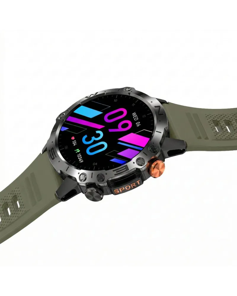 SMARTWATCH MĘSKI GRAVITY GT20-7 - AMOLED, DODATKOWY PASEK (sg024g)