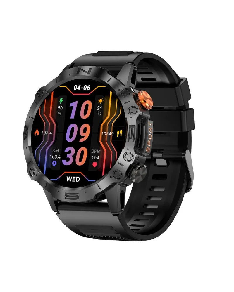 SMARTWATCH MĘSKI GRAVITY GT20-7 - AMOLED, DODATKOWY PASEK (sg024g)