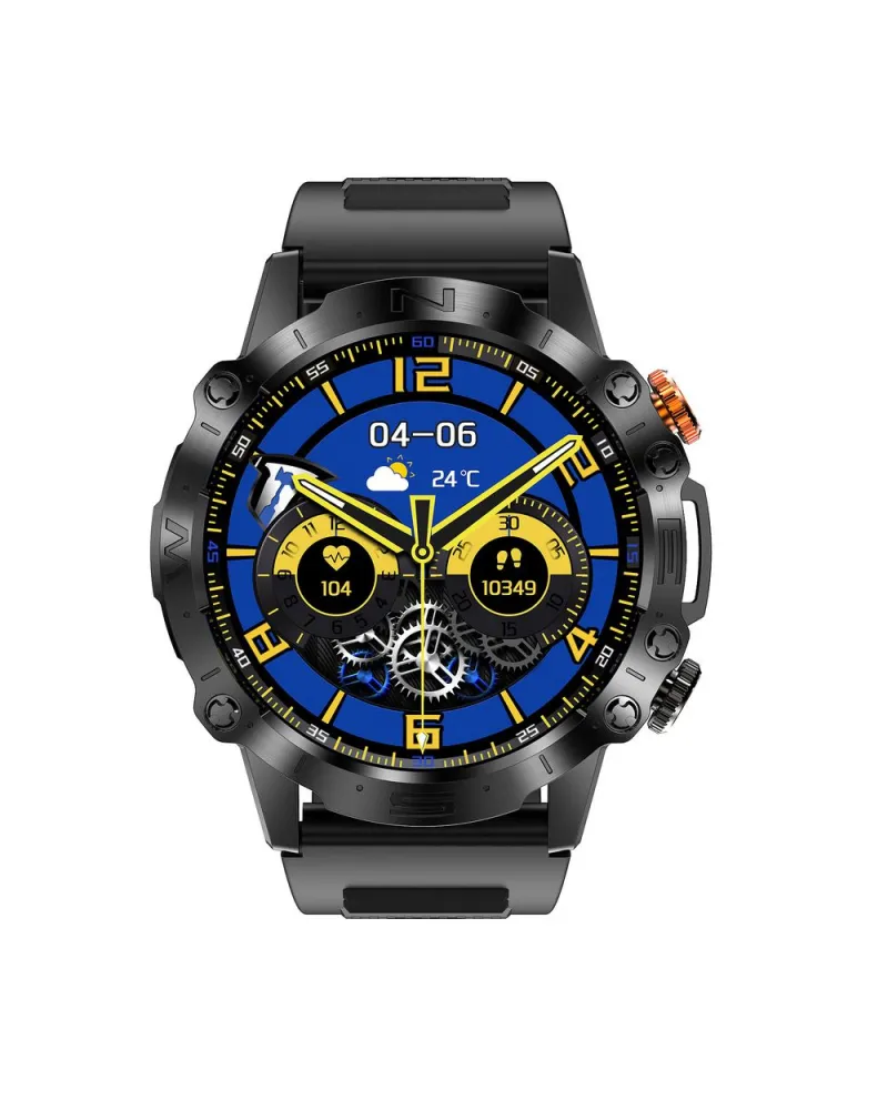 SMARTWATCH MĘSKI GRAVITY GT20-8 - AMOLED, DODATKOWY PASEK (sg024g)