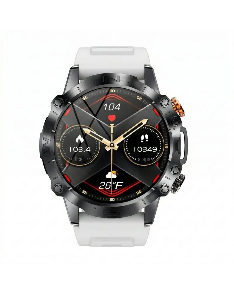 SMARTWATCH MĘSKI GRAVITY GT20-8 - AMOLED, DODATKOWY PASEK (sg024g)