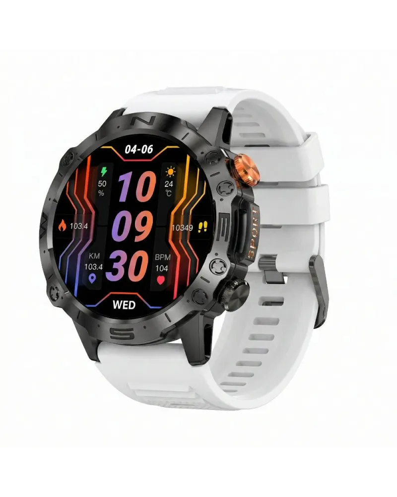 SMARTWATCH MĘSKI GRAVITY GT20-8 - AMOLED, DODATKOWY PASEK (sg024g)