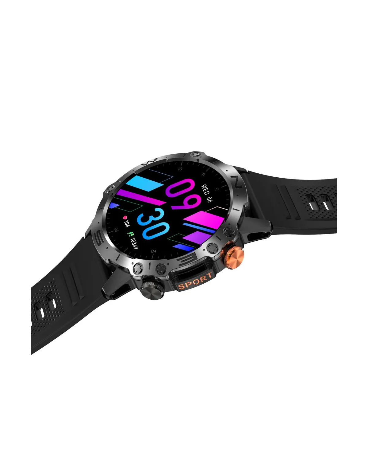 SMARTWATCH MĘSKI GRAVITY GT20-8 - AMOLED, DODATKOWY PASEK (sg024g)