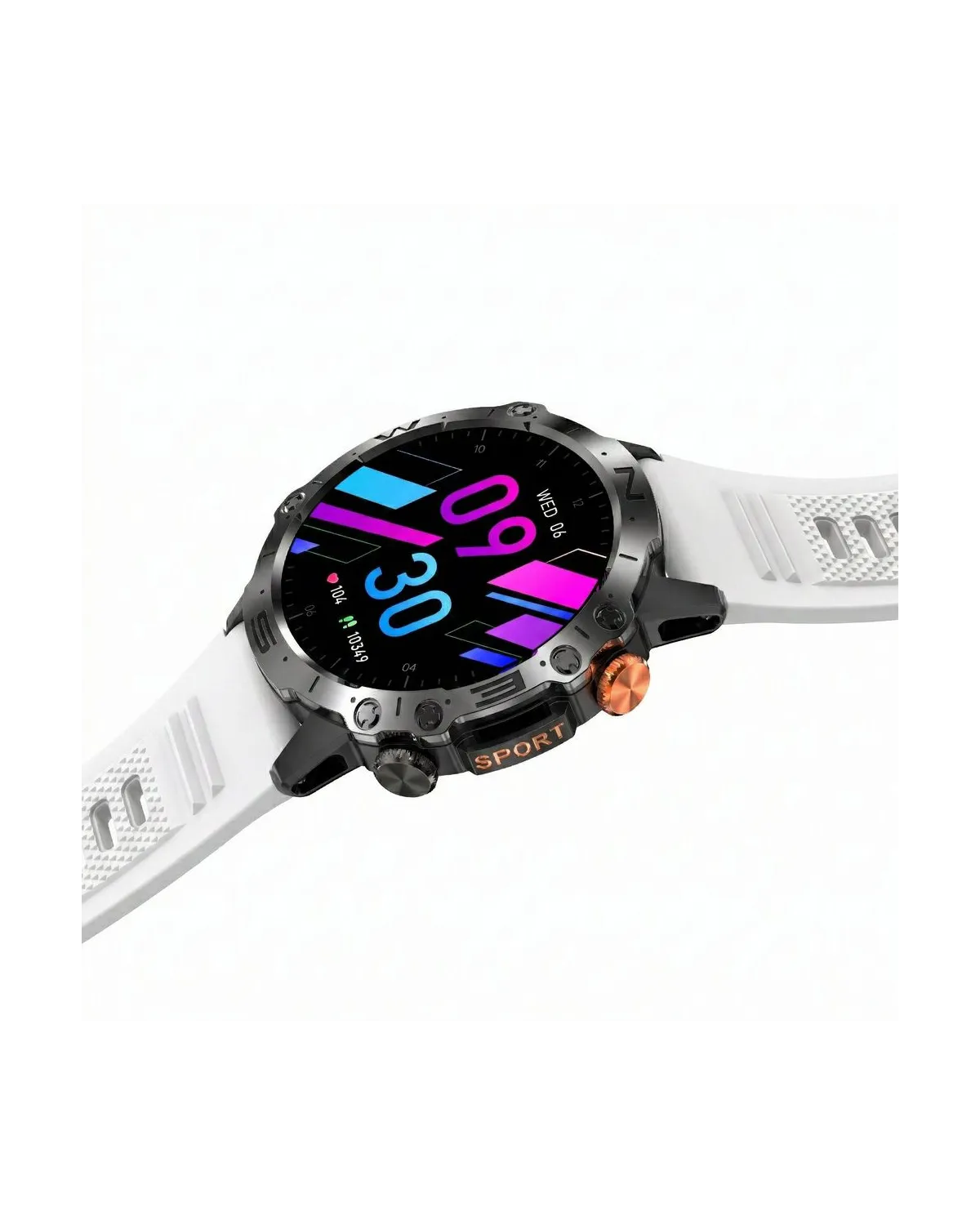 SMARTWATCH MĘSKI GRAVITY GT20-8 - AMOLED, DODATKOWY PASEK (sg024g)
