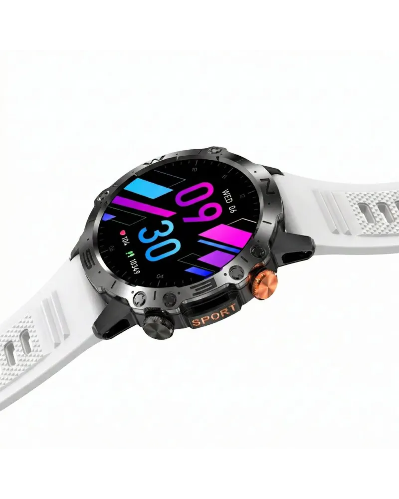 SMARTWATCH MĘSKI GRAVITY GT20-8 - AMOLED, DODATKOWY PASEK (sg024g)