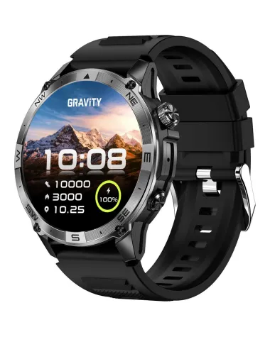 SMARTWATCH MĘSKI GRAVITY GT46-1 - AMOLED, DODATKOWA BRANSOLETA(sg055a)