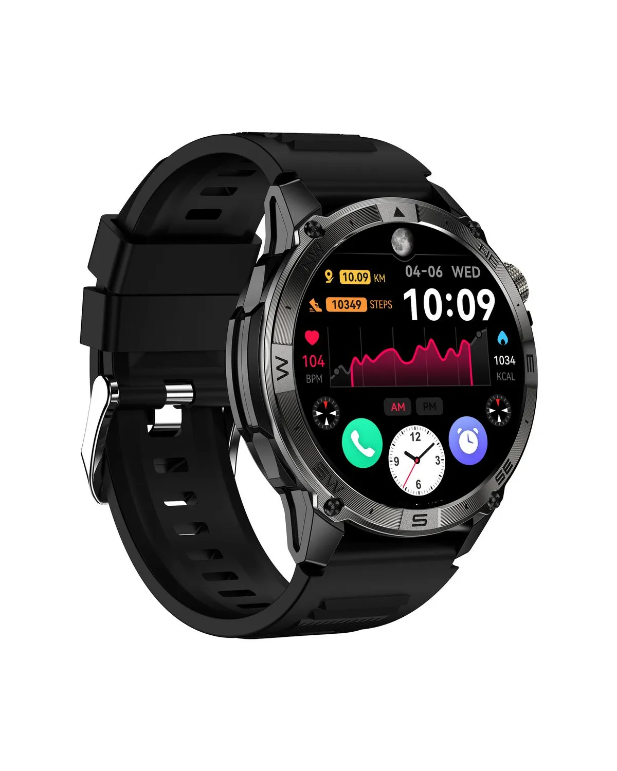 SMARTWATCH MĘSKI GRAVITY GT46-1 - AMOLED, DODATKOWA BRANSOLETA(sg055a)