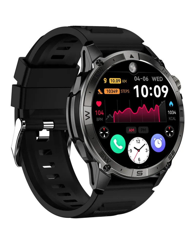 SMARTWATCH MĘSKI GRAVITY GT46-1 - AMOLED, DODATKOWA BRANSOLETA(sg055a)