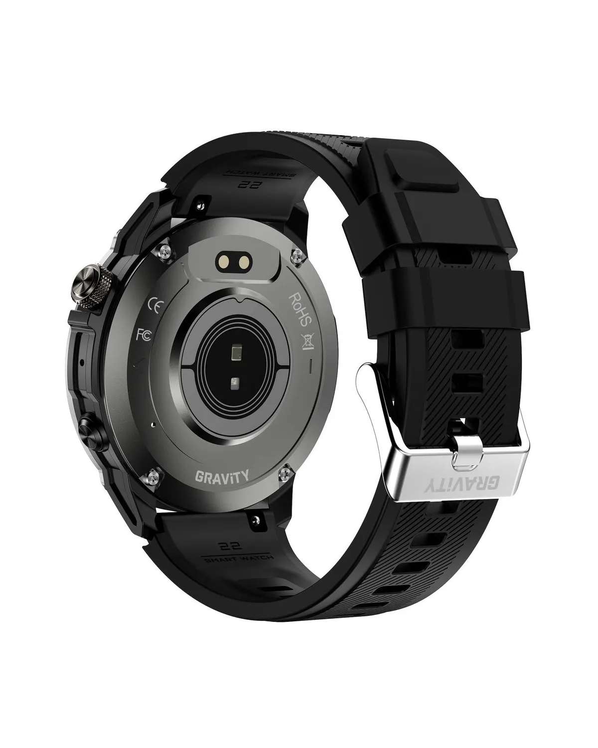 SMARTWATCH MĘSKI GRAVITY GT46-1 - AMOLED, DODATKOWA BRANSOLETA(sg055a)