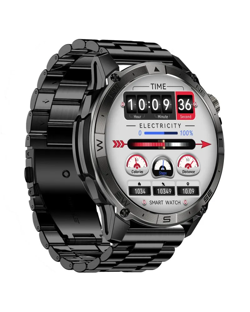 SMARTWATCH MĘSKI GRAVITY GT46-2 - AMOLED, DODATKOWA BRANSOLETA(sg055b)