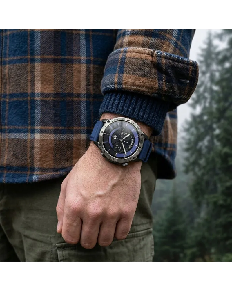 SMARTWATCH MĘSKI GRAVITY GT46-2 - AMOLED, DODATKOWA BRANSOLETA(sg055b)