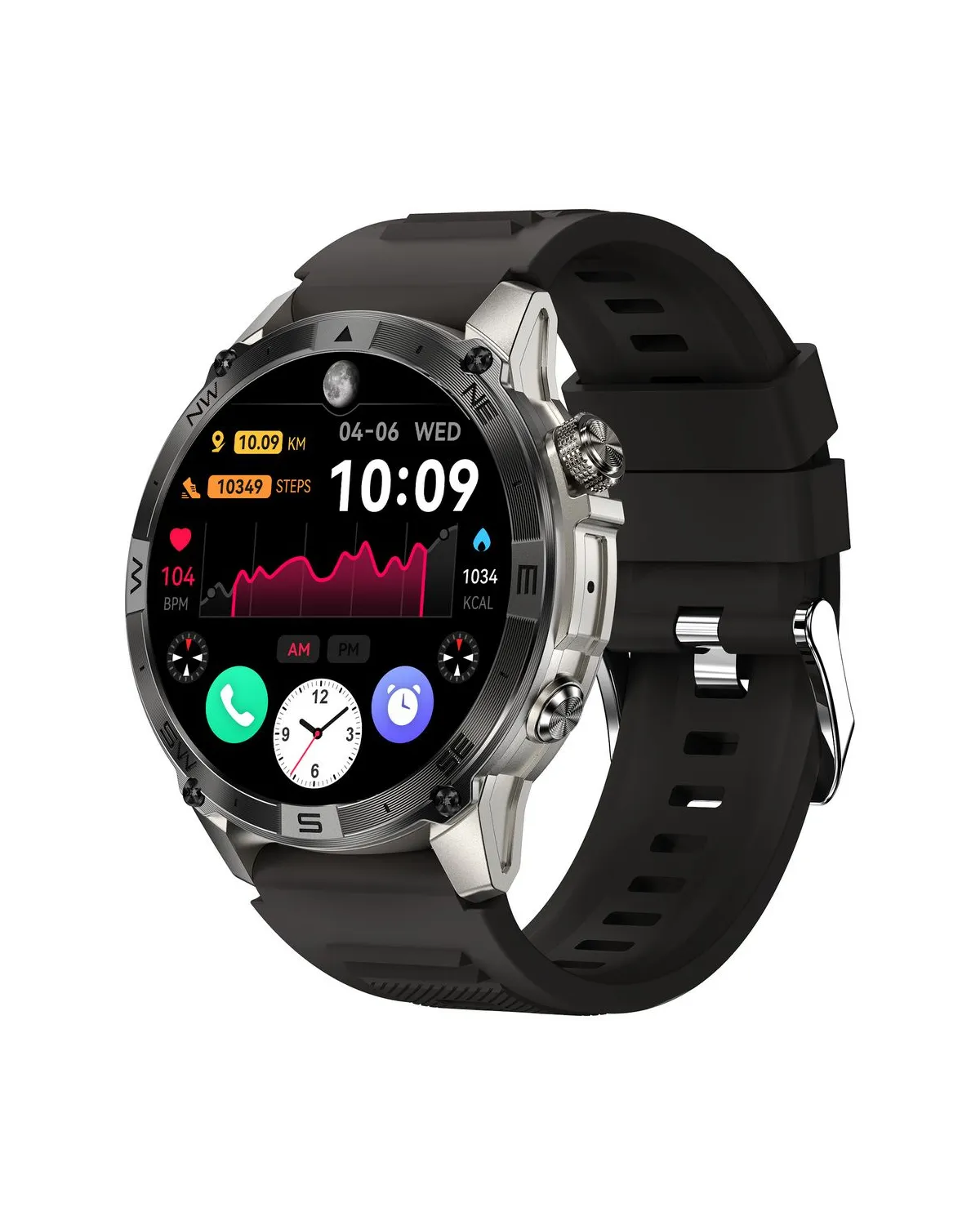 SMARTWATCH MĘSKI GRAVITY GT46-3 - AMOLED, DODATKOWA BRANSOLETA (sg055c)