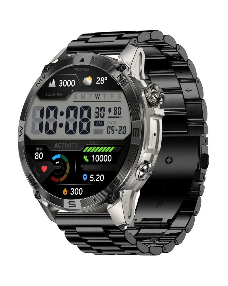 SMARTWATCH MĘSKI GRAVITY GT46-3 - AMOLED, DODATKOWA BRANSOLETA (sg055c)