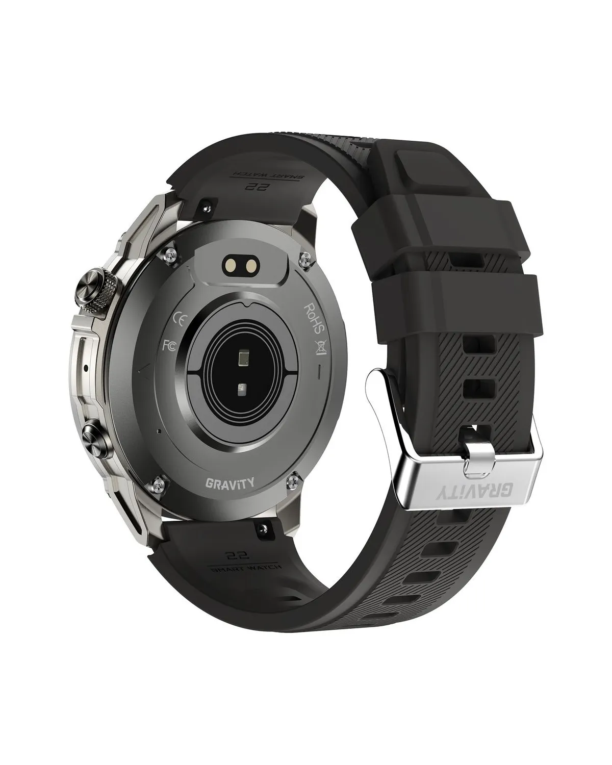 SMARTWATCH MĘSKI GRAVITY GT46-3 - AMOLED, DODATKOWA BRANSOLETA (sg055c)