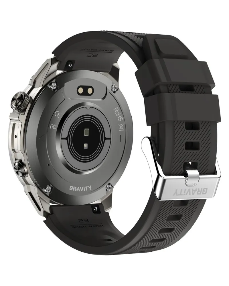 SMARTWATCH MĘSKI GRAVITY GT46-3 - AMOLED, DODATKOWA BRANSOLETA (sg055c)