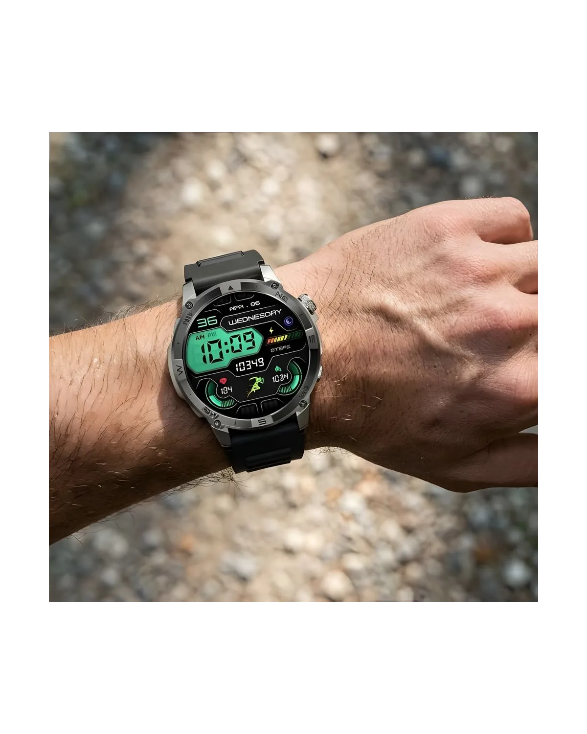 SMARTWATCH MĘSKI GRAVITY GT46-3 - AMOLED, DODATKOWA BRANSOLETA (sg055c)