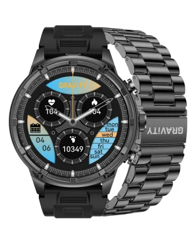 SMARTWATCH MĘSKI GRAVITY GT41-1 - BLUETOOTH CALL, DODATKOWA BRANSOLETA (sg053a)