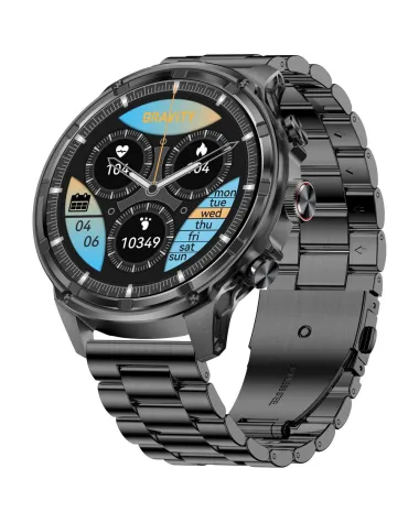 SMARTWATCH MĘSKI GRAVITY GT41-1 - BLUETOOTH CALL, DODATKOWA BRANSOLETA (sg053a)