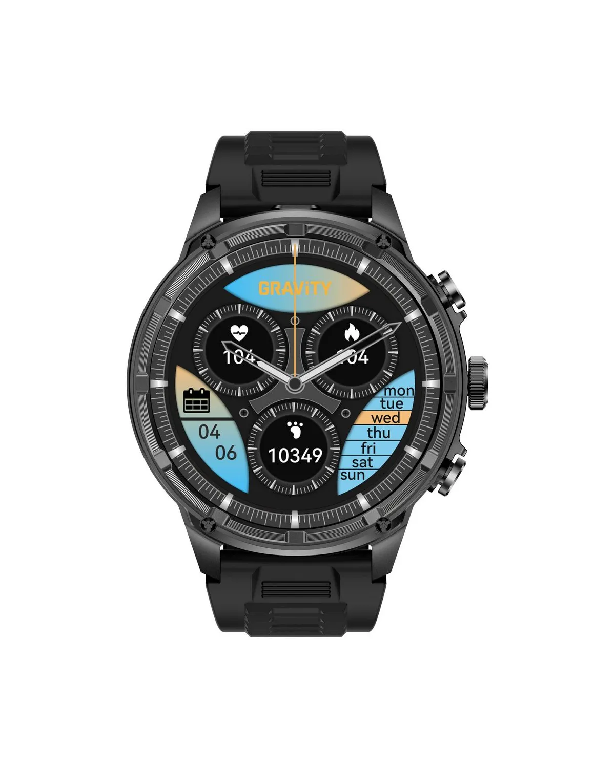 SMARTWATCH MĘSKI GRAVITY GT41-1 - BLUETOOTH CALL, DODATKOWA BRANSOLETA (sg053a)