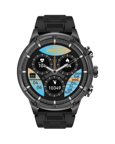 SMARTWATCH MĘSKI GRAVITY GT41-1 - BLUETOOTH CALL, DODATKOWA BRANSOLETA (sg053a)