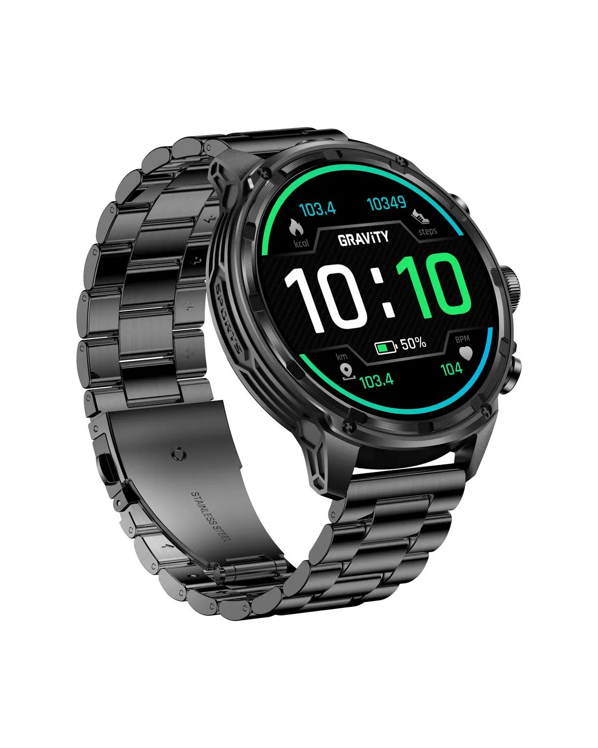 SMARTWATCH MĘSKI GRAVITY GT41-1 - BLUETOOTH CALL, DODATKOWA BRANSOLETA (sg053a)