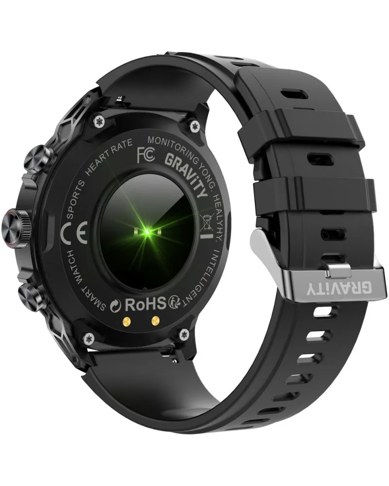SMARTWATCH MĘSKI GRAVITY GT41-1 - BLUETOOTH CALL, DODATKOWA BRANSOLETA (sg053a)