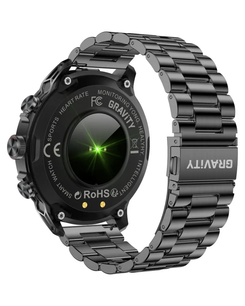 SMARTWATCH MĘSKI GRAVITY GT41-1 - BLUETOOTH CALL, DODATKOWA BRANSOLETA (sg053a)