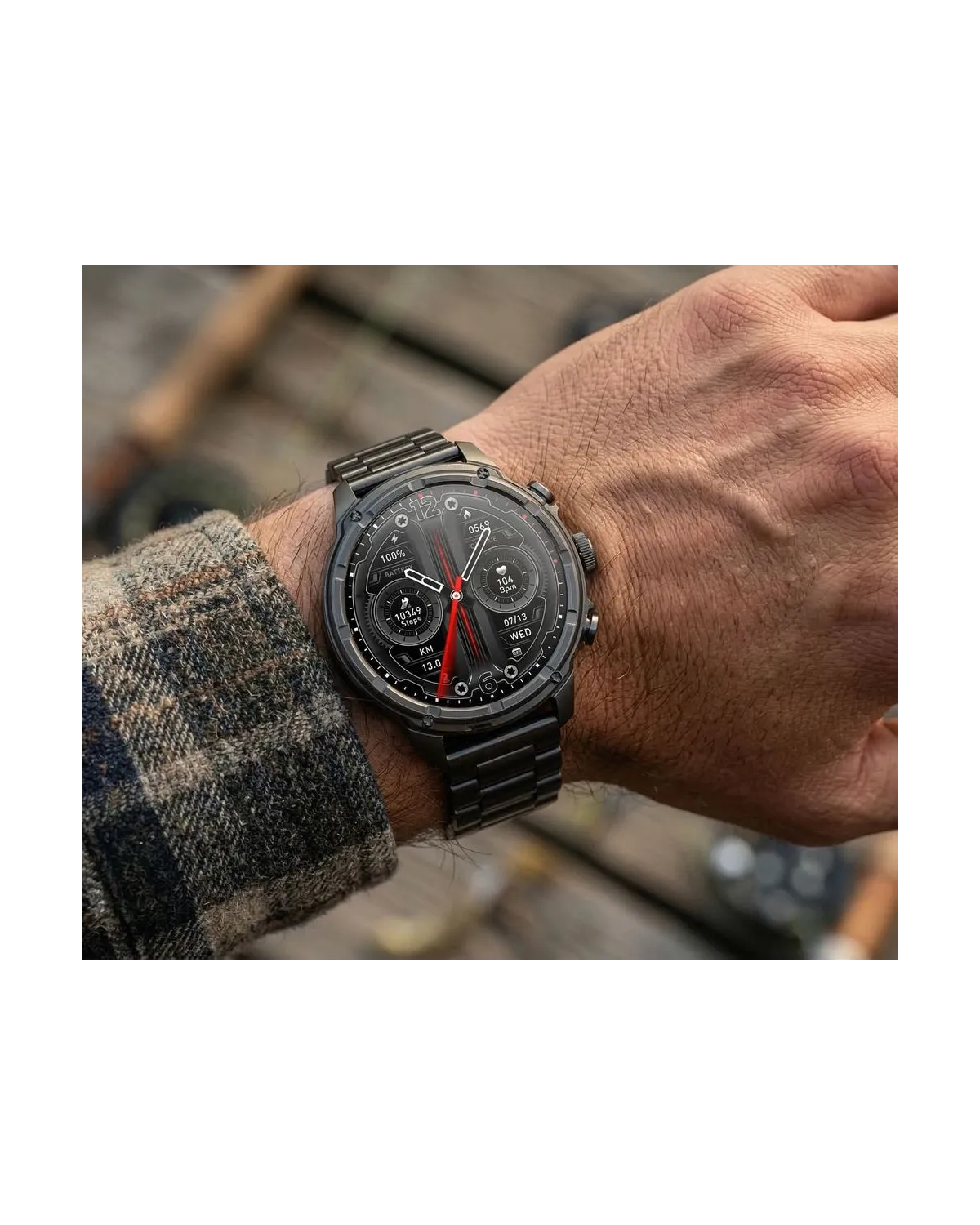 SMARTWATCH MĘSKI GRAVITY GT41-1 - BLUETOOTH CALL, DODATKOWA BRANSOLETA (sg053a)